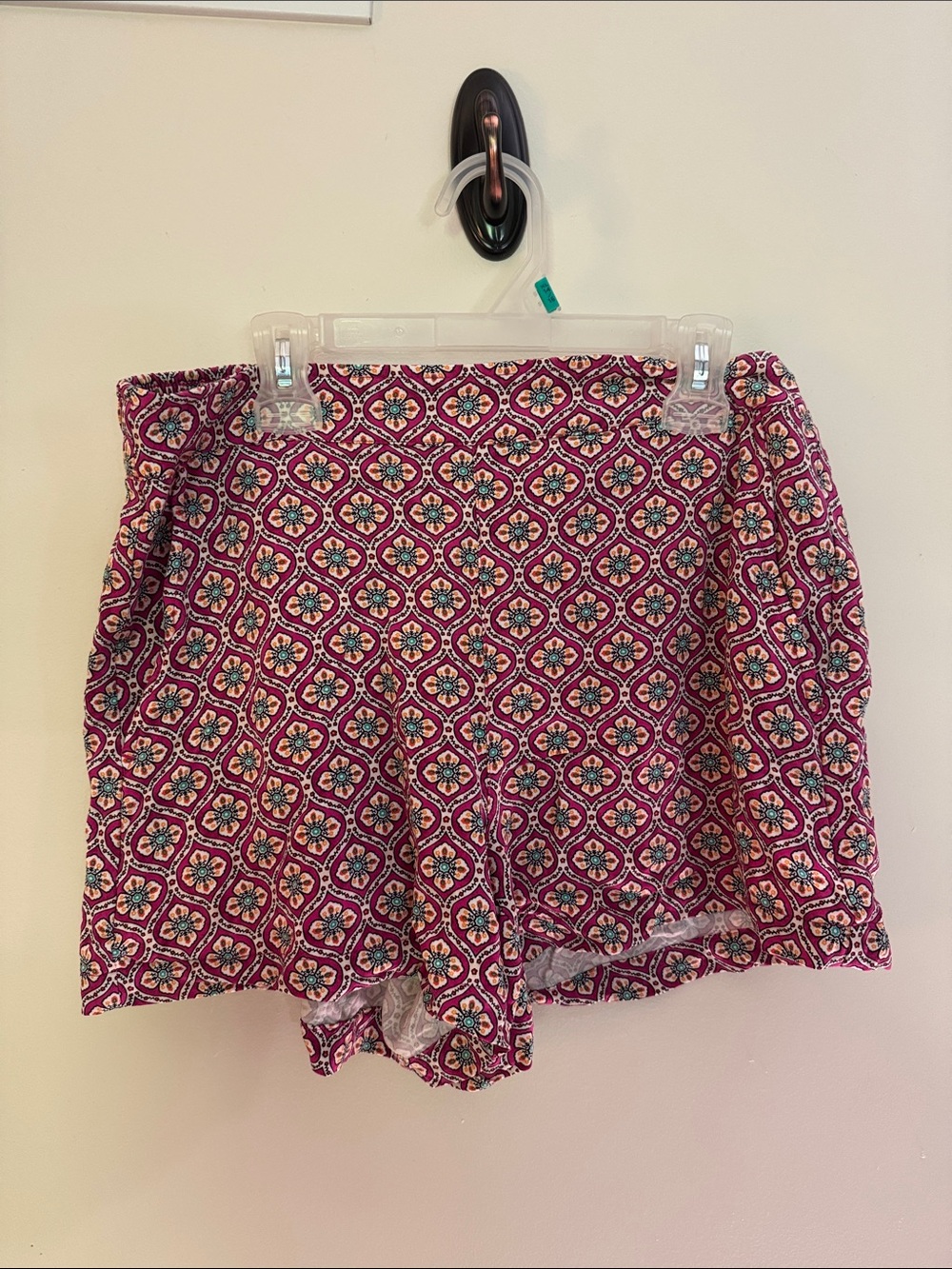Old Navy Pink Geometric High Waist Shorts